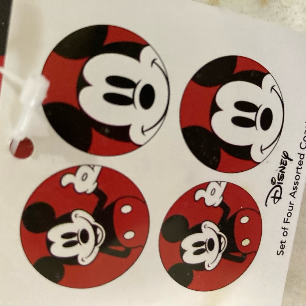 Disney Mickey Mouse Coasters - ceramic with Mickey measuring spoons - Picture 6 of 7